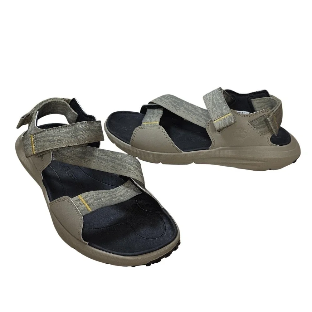Timberland Sandals Mens Size‎ 11 Beige Timbergrip Strap Hiking Outdoor Sport